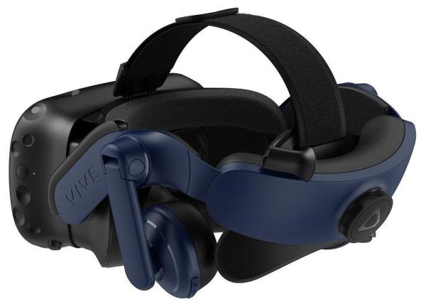 HTC Vive Pro 2 HMD brýle pro virtuální realitu,  2x 2448x2448px 5K rozlišení,  120Hz,  FOV 120°,  černá/ modrá3