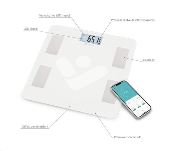 TrueLife FitScale W4 BT - Inteligentní diagnostická váha6