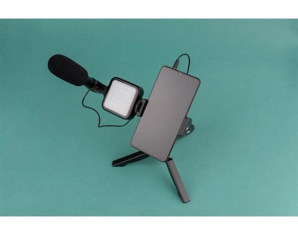Doerr Vlogging Kit VL-5 Mikrofónové video svetlo pre SmartPhone3