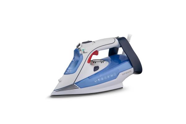 Orava ZE-301 napařovací žehlička, 2600 W, Anti-Drip, Anti-Calc, Self-Clean, 320 ml, bílá / modrá