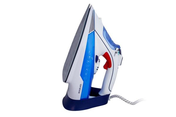 Orava ZE-301 napařovací žehlička, 2600 W, Anti-Drip, Anti-Calc, Self-Clean, 320 ml, bílá / modrá2
