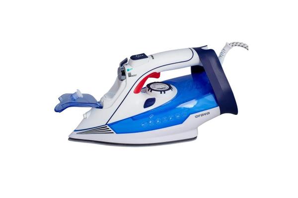 Orava ZE-301 napařovací žehlička, 2600 W, Anti-Drip, Anti-Calc, Self-Clean, 320 ml, bílá / modrá4