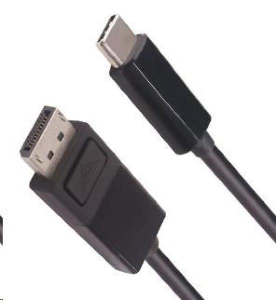 Kábel PremiumCord USB-C samec na DP1.4 8K DisplayPort samec 2m
