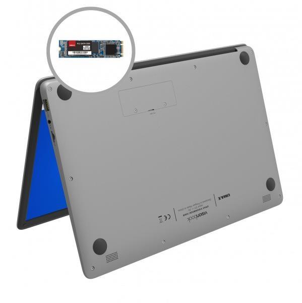 UMAX NTB VisionBook 14Wj - 14, 1" IPS FHD 1920x1080,  Celeron N4500@1, 1 GHz,  4GB, 128GB,  Intel UHD, W11P,  sivá7