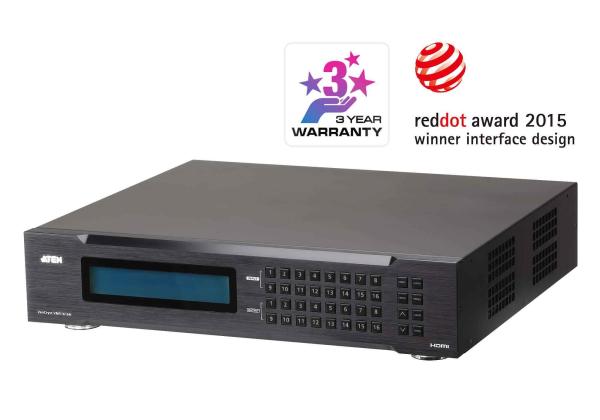 ATEN 16x16 portový maticový prepínač a škálovač HDMI,  1080p,  HDMI3