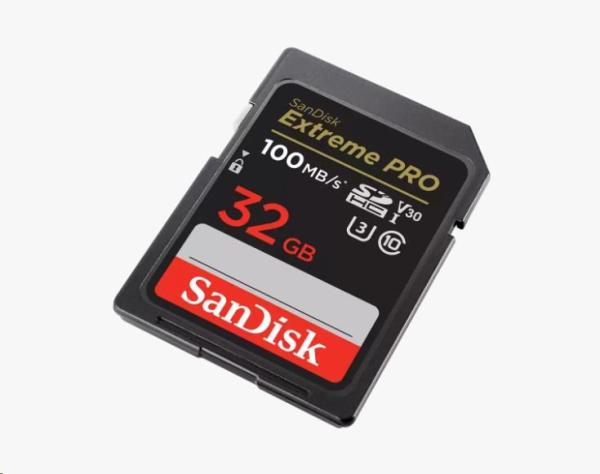 Karta SanDisk SDHC 32GB Extreme PRO (100 MB/ s Class 10,  UHS-I U3 V30)2
