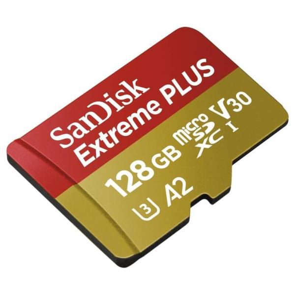 Karta SanDisk micro SDXC 128 GB Extreme PLUS (200 MB/ s Class 10,  UHS-I U3 V30) + adaptér1
