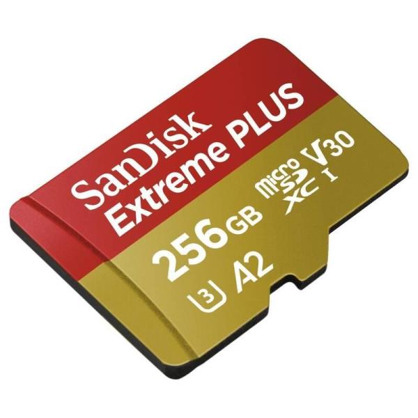 Karta SanDisk micro SDXC 256 GB Extreme PLUS (200 MB/ s Class 10,  UHS-I U3 V30) + adaptér3
