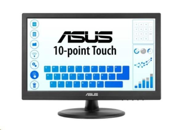 Dotykový displej ASUS LCD 15.6" VT168HR Touch 1366x768 220cd lesklý, HDMI 10-bodový multidotykový, USB, WLED/TN VESA 75