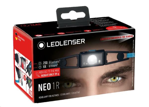 LEDLENSER čelovka NEO1R - bílo-limetková1