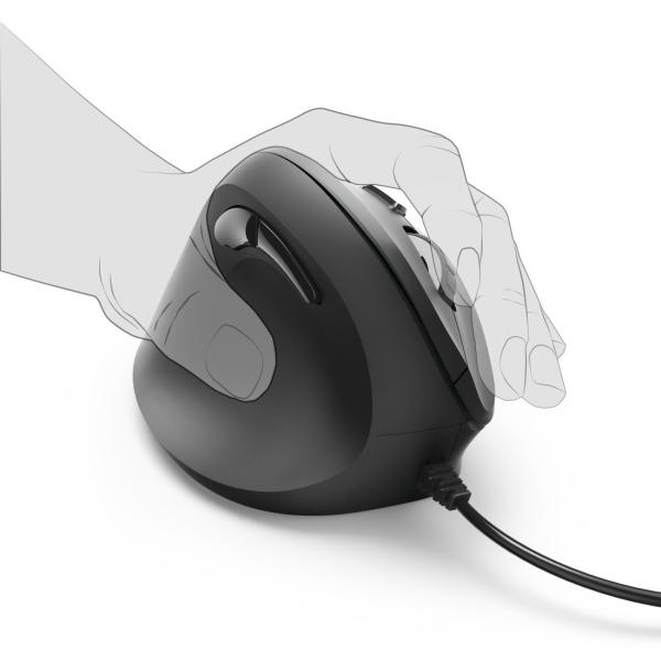 Hama vertikální,  ergonomická kabelová myš EMC-500L pro leváky,  černá4