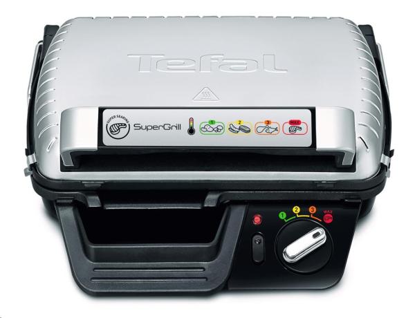 Tefal Supergrill Standard GC450B32 elektrický gril, 2000 W, kontaktní, digitální časovač, odnímatelný tác na šťávu1