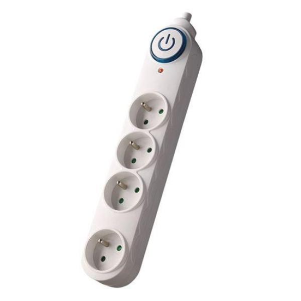 Solight přepěťová ochrana, 150J, 4 zásuvky, 1,5m, bílá0