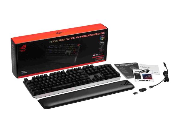 ASUS klávesnice ROG STRIX SCOPE NX WIRELESS DELUXE (ROG NX RED / PBT) - US6