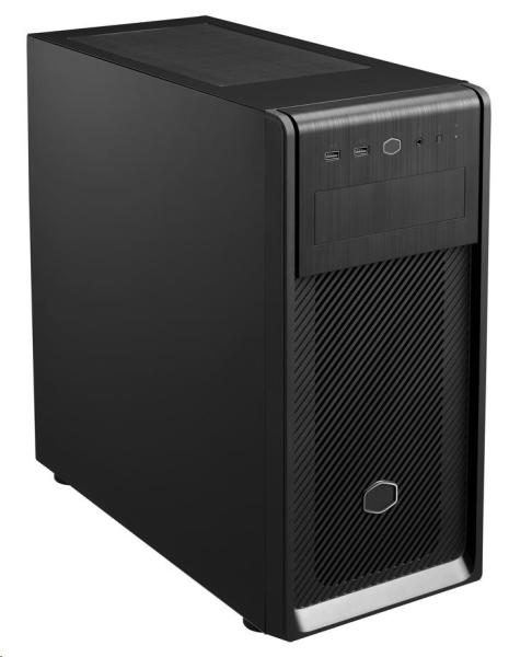 Cooler Master case Elite 500 ODD,  ATX,  Průhledná bočnice,  1x 120mm Fan,  Černá