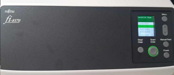 Skener FUJITSU Fi-8170 A4, priechodný, 70 str./min, 600 dpi, LAN RJ45-1000, USB 3.2, ADF 100 listov, 10000 listov za de3