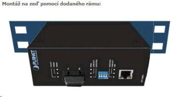 Planet switch IGS-801T,  průmysl.verze 8x10/ 100/ 1000,  DIN,  IP30,  -40 až 75°C,  12-48V2