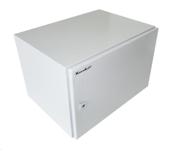 XtendLan 19" venkovní vodotěsný rozvaděč 8U 600x450, krytí IP55, nosnost 65kg, šedý