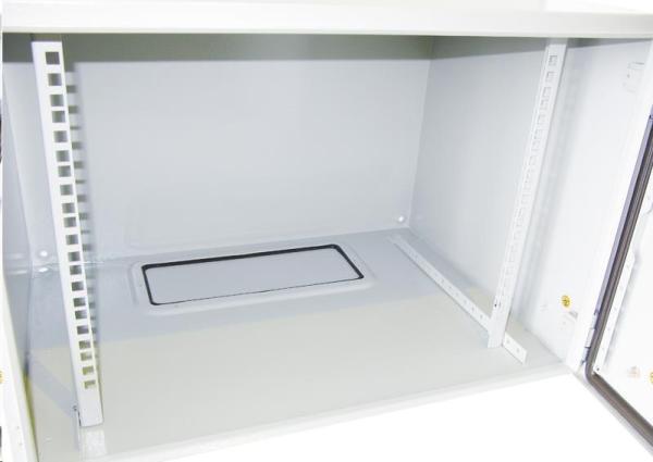 XtendLan 19" venkovní vodotěsný rozvaděč 8U 600x450, krytí IP55, nosnost 65kg, šedý2