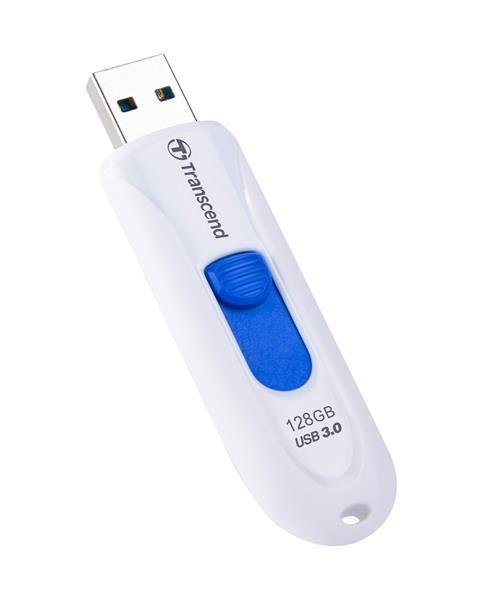 TRANSCEND Flash disk 128 GB JetFlash®790,  USB 3.1 (R:90/ W:40 MB/ s) biela/ modrá0