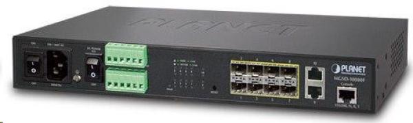 Planet MGSD-10080F Metro switch 8x SFP(DDM) 100/1000Base-X, 2x 1000Base-T, AC+DC, DI/O, SNMPv3, IGMPv3,IPv6