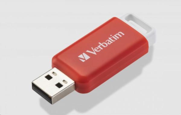 VERBATIM Flash disk 16GB DataBar USB 2.0 Disk,  červený2