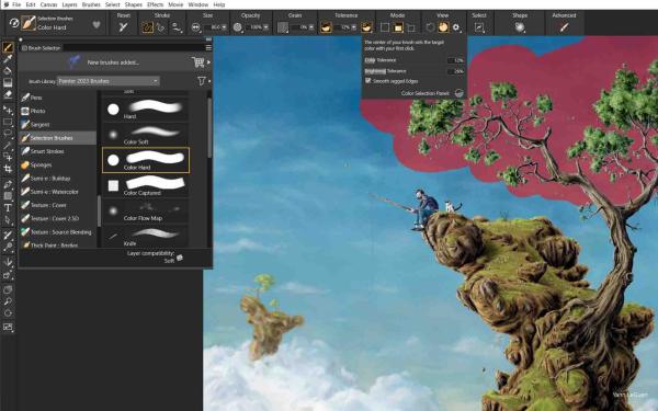 Corel Painter 2023 ML,  MP,  EN/ DE/ FR,  ESD Vzdelávanie1