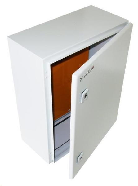 XtendLan 19" univerzální rozvaděč s montážní deskou, krytí IP66, šířka 400mm, hloubka 210mm, výška 500mm, šedý6