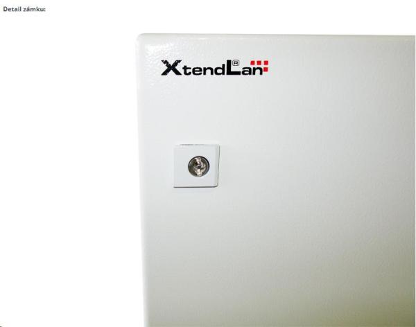 XtendLan 19" univerzální rozvaděč s montážní deskou, krytí IP66, šířka 400mm, hloubka 210mm, výška 500mm, šedý7