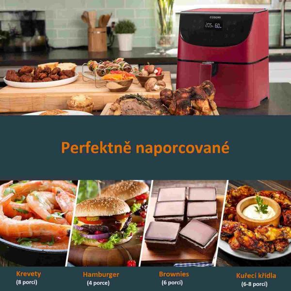BAZAR - Cosori CP158-AF PREMIUM – horkovzdušná digitální fritéza, red - Poškozený obal (Komplet)9