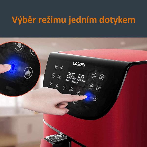 BAZAR - Cosori CP158-AF PREMIUM – horkovzdušná digitální fritéza, red - Poškozený obal (Komplet)3