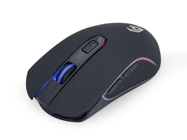 GEMBIRD myš MUSGW-6BL-01,  herní,  bezdrátová,  RGB LED,  3200DPI,  USB6