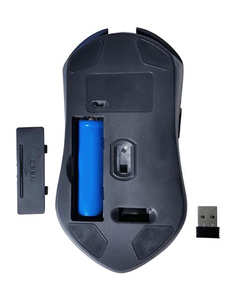 GEMBIRD myš MUSGW-6BL-01,  herní,  bezdrátová,  RGB LED,  3200DPI,  USB2