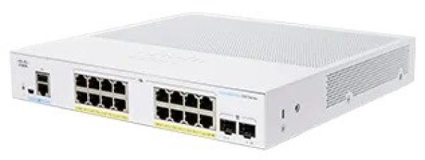 Cisco switch CBS350-16P-E-2G-UK (16xGbE, 2xSFP, 16xPoE+, 120W, fanless) - REFRESH