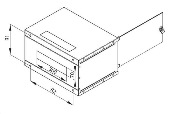19" jednodielny rack TRITON 9U/400 mm, čierny, rozložený flatpack9