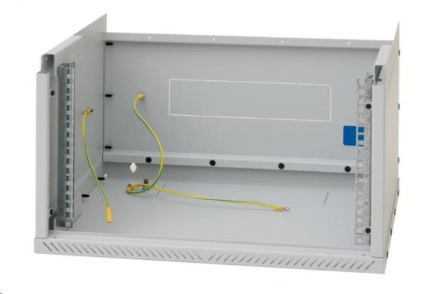 19" jednodielny rack TRITON 9U/400 mm, čierny, rozložený flatpack0
