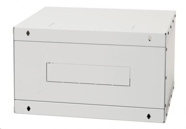 19" jednodielny rack TRITON 9U/400 mm, čierny, rozložený flatpack10