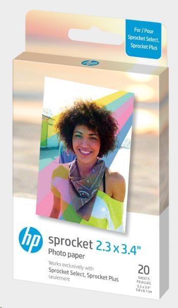 HP Zink Paper Sprocket Select 20 Pack 2, 3x3, 4