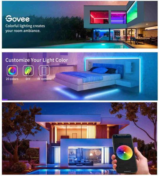 Govee WiFi RGB Smart LED pásek 5m0