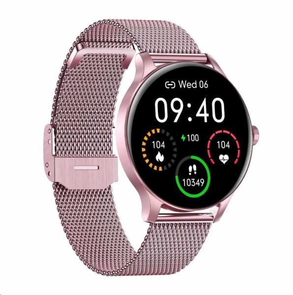 Garett Smartwatch Classy růžová,  ocel2