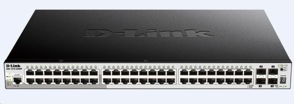 D-Link DGS-1510-52XMP 52-portový gigabitový stohovateľný PoE inteligentný riadený prepínač vrátane 4 10G SFP+,  370W PoE