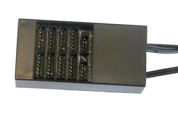 EUROCASE ventilátor RGB 120mm (spot Led),  set 6ks + controller1