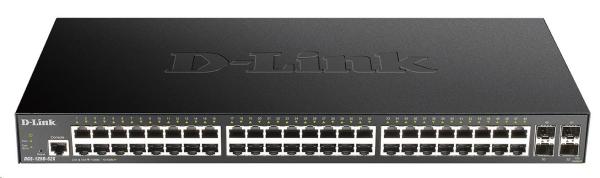 D-Link DGS-1250-52X 52-portový gigabitový inteligentný prepínač,  48x GbE,  4x SFP+