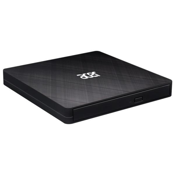 ACER Portable DVD Writer,  USB 3.5 + Type-C 3.0,  140 x 142 x 17mm,  burn speed CD-R: 24X CD-RW: 16X , DVD-R, 8X,  DVD-RW 6X3