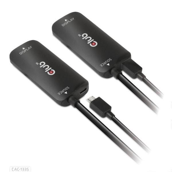 Club3D Adaptér HDMI + Micro USB na DisplayPort 4K120Hz/ 8K30Hz,  Active Adapter M/ F5