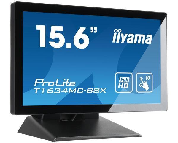 iiyama ProLite T1634MC-B8X,  39.6 cm (15, 6&quot;&quot;),  Projected Capacitive,  10 TP,  Full HD,  black