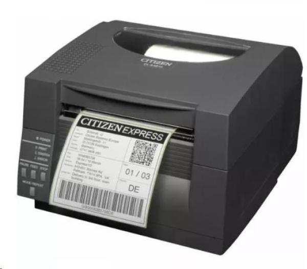 Citizen CL-S521II,  8 dots/ mm (203 dpi),  EPLII,  ZPLII,  Datamax,  multi-IF (Ethernet,  Premium),  black