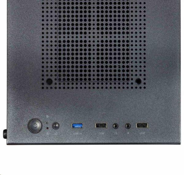 EVOLVEO M4,  case mATX,  1x120mm PWM ventilátor,  průhledná bočnice,  černá2