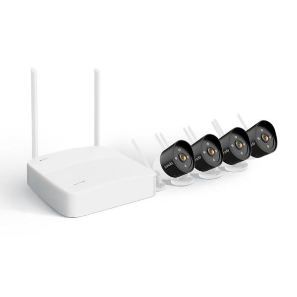 Tenda K4W-3TC - kamerový WiFi set, 4x IP 2K kamera, NVR rekordér, zvuk, noční vidění4