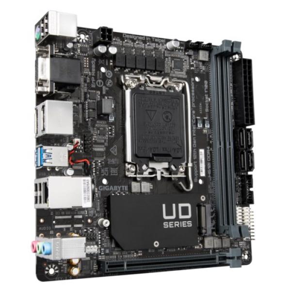 GIGABYTE MB Sc LGA1700 H610I DDR4,  Intel H610,  2xDDR4,  2xDP,  1xHDMI,  1xVGA,  mini-ITX3